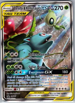 Celebi & Venusaur GX SM167 SM Promos - Pokemon Card - LP - Image 1