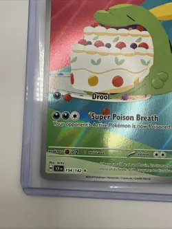 Pokemon Gulpin TCG 154/142 Sv07 Stellar Crown Illustration Rare Holo Card - Image 4