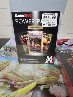 1 Gamestop Pokemon Power Pack Series 1 - 3 TCG Booster Packs 1 PSA 8+Graded Card - Image 3