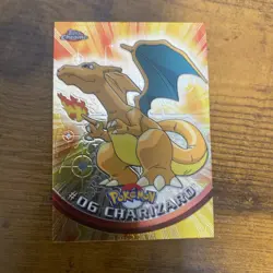 Charizard 1999 Pokemon Card #06 Foil Topps BLUE LOGO 1st Ed - Image 1