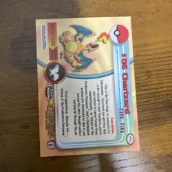 Charizard 1999 Pokemon Card #06 Foil Topps BLUE LOGO 1st Ed - Image 2