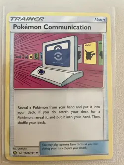 Pokemon Communication 152b/181 NM Alternate Art Team Up Near Mint Card 152 Alt - Image 1