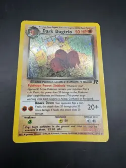 Pokemon TCG Dark Dugtrio 6/82 Team Rocket Rare Holo Card - Image 2
