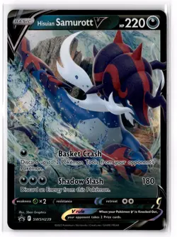 Hisuian Samurott V - SWSH239 SWSH: Sword & Shield Promo Cards Holo NM - Image 1