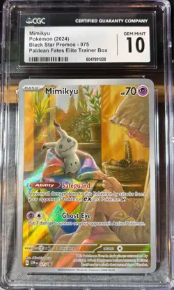 Mimikyu 075 Sv: Scarlet & Violet Promo Cards Holo CGC Gem Mint 10 - Image 1