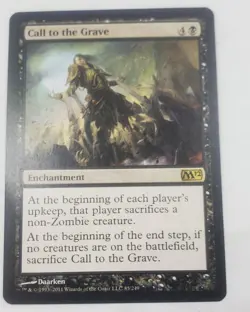 MTG Call To the Grave M12 Core 2012 Regular Rare 85/249 LP Light Play - Image 1