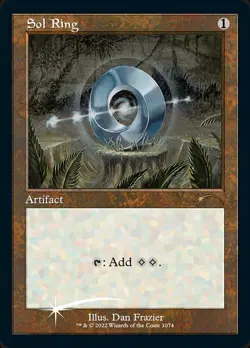 [1x] Sol Ring - Foil Etched - Retro Frame (1074) Near Mint, English Secret Lair - Image 1