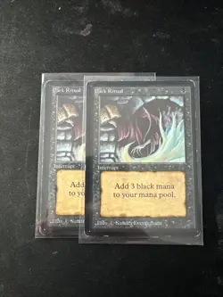 1x Beta Dark Ritual MP Magic The Gathering (2 Available) - Image 1