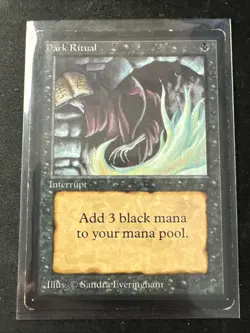 1x Beta Dark Ritual MP Magic The Gathering (2 Available) - Image 4