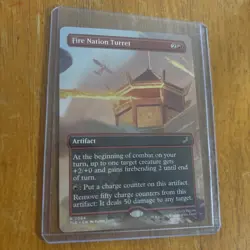 Fire Nation Turret 0064 Borderless Regular Magic The Gathering Avatar Airbender - Image 1