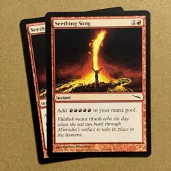 MTG ~ 2x ~ Seething Song ~ MRD Mirrodin ~ #104 ~ 2003 English ~ LP - Image 1