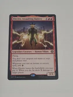 Electro, Assaulting Battery - Spider-Man - NM - MTG - SPM 076 - Image 1