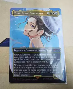 🦷MAGIC THE GATHERING MTG - YUNA, GRAND SUMMONER - FINAL FANTASY FOIL PROMO - Image 1