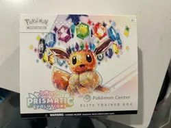 Pokemon Center Prismatic Evolutions ETB Trainer Box With NO Packs or promo - Image 1