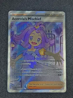 NM-Mint Acerola's Mischief - 165/132 - Ultra Rare Pokemon Mega Evolution - A3 - Image 1