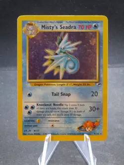 Pokemon TCG Misty’s Seadra Prerelease Gym Heroes 9/132 Holo - Legendsonmain - Image 1