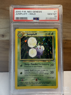 2000 Pokemon Neo Genesis - Jumpluff Vintage Holo - PSA 10 - POP 16!!! - Image 1