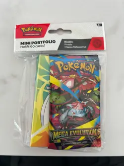 Pokemon Mega Evolution Mini Portfolio with Booster Pack Included Brand new - Image 1
