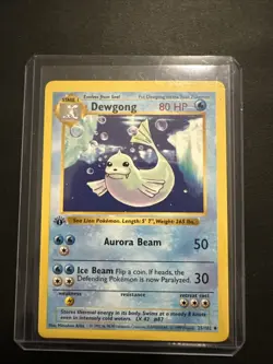 Pokemon Dewgong 1st Edition Shadowless Base Set WOTC Vintage 25/102 NM - Image 1