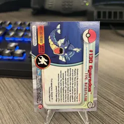 2000 Topps Pokemon Series 3 Silver Foil #130 Gyarados TV Animation Blue Logo - Image 2