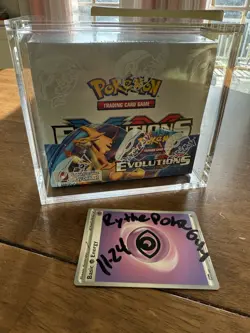 2016 Pokemon XY Evolutions Booster Box and Premium Acrylic Case. FACTORY SEALED! - Image 1