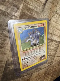 Pokemon TCG Brock's Rhydon Gym Heroes 2/132 Holo Unlimited Rare - Image 3