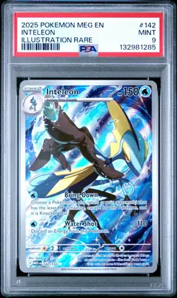 2025 Pokemon MEG EN-Mega Evolutions #142 INTELEON IR PSA 9 - 132981285 - Image 1