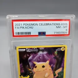 Pikachu 005/025 Celebrations Holo Rare Pokemon TCG - PSA 8 NM-MT - Image 2