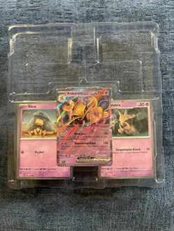 Pokemon 151 Abra/Kadabra/Alakazam EX Black Star Promo Set NM (063/064/050) - Image 1