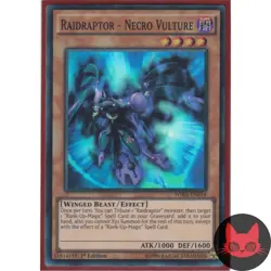 Yugioh Raidraptor - Necro Vulture WIRA-EN014 Super Rare 1st Edition NM - Image 1