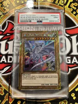 YuGiOh BLUE-EYES WHITE DRAGON #MVP1-ENGV4??PSA 9 MT??LIMITED ED-2017 SECRET RARE - Image 4