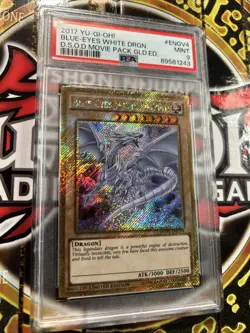 YuGiOh BLUE-EYES WHITE DRAGON #MVP1-ENGV4??PSA 9 MT??LIMITED ED-2017 SECRET RARE - Image 5