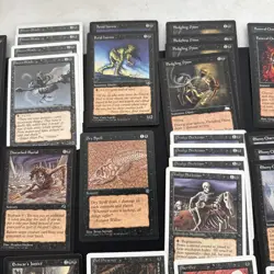 Lot Of MAGIC THE GATHERING MTG Cards Black 2 Gold Sorceress Queen Spatial Bind - Image 3
