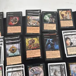 Lot Of MAGIC THE GATHERING MTG Cards Black 2 Gold Sorceress Queen Spatial Bind - Image 4
