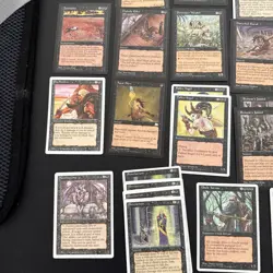 Lot Of MAGIC THE GATHERING MTG Cards Black 2 Gold Sorceress Queen Spatial Bind - Image 5