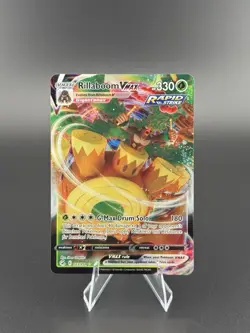 Pokemon TCG Rillaboom VMAX Fusion Strike Holo Ultra Rare Card 023/264 - Image 1