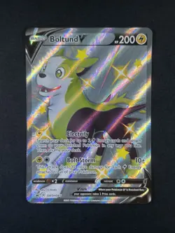Boltund V SWSH085 Black Star Promo NM Pokemon Card NM/M+ Pack Fresh - Image 1