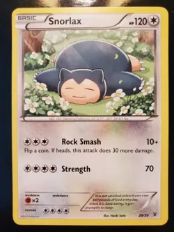 Snorlax 26/39 Kalos Starter Set Pokemon TCG Card Common Near Mint NM Exclusive - Image 2
