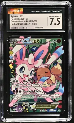 CGC 7.5 Sylveon EX Generations RC32/RC32 Radiant Collection Holo Pokemon Card - Image 1