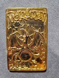 1999 Burger King Pokemon Charizard Nintendo 23K Gold Plated Trading Card - Image 1
