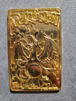 1999 Burger King Pokemon Charizard Nintendo 23K Gold Plated Trading Card - Image 2