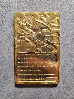 1999 Burger King Pokemon Charizard Nintendo 23K Gold Plated Trading Card - Image 3