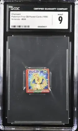 Charizard Pokemon Final GB Pocket Cards 1998 Nintendo CGC 9 - Image 1