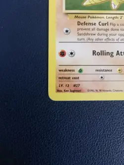 Pokemon Card Brock's Sandshrew 71/132 Gym Heroes Common WOTC - Image 4