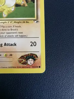 Pokemon Card Brock's Sandshrew 71/132 Gym Heroes Common WOTC - Image 5