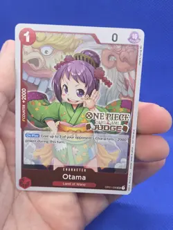 One Piece Judge Otama OP01-006 Stamped Promo Foil Card NM - Image 2