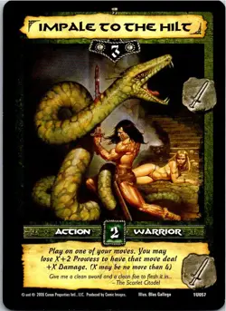 Conan Core CCG TCG Card #057 Impale To The Hilt - Image 1