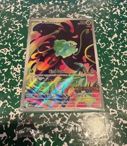 Pokemon Bulbasaur IR Mega Evolution 133/132 English NM+ Topper Unopened 1 Card - Image 1