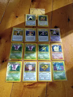 Pokemon TCG Vintage 1995 Set Holo Lot of 14 Cards ALL HOLOS Wizards Trainer - Image 1