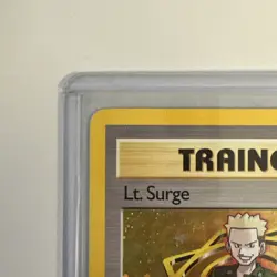 Lt. Surge - Holo Pokemon Card - Gym Heroes 17/132 - Near Mint Condition - Image 3